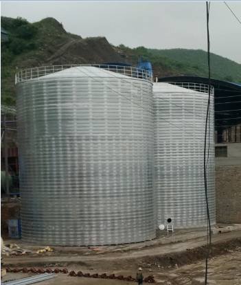 浑江粮食钢板仓的安装全过程不用热焊接